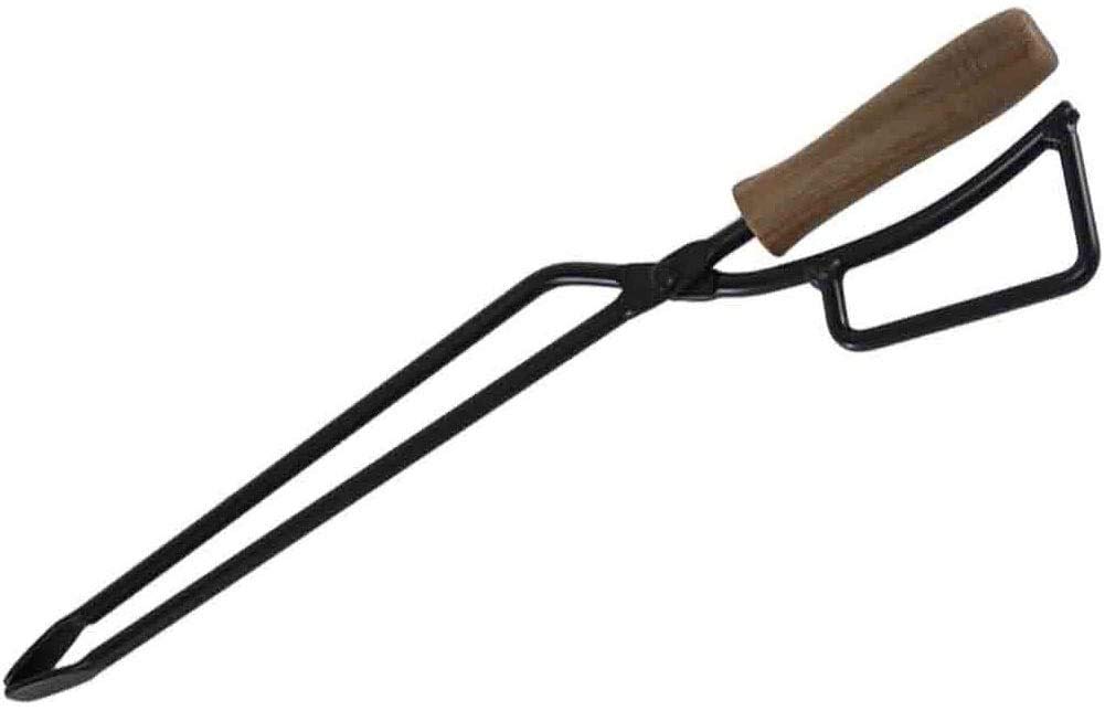 TEOGONIA/テオゴニア Fireplace Tongs/ファイヤープレーストング【63495】バーベキュー 炭ばさみ 薪ばさみ ブラック テオゴニア BBQトング｜焚き火用品専門店 AIRLINK BONFIRE