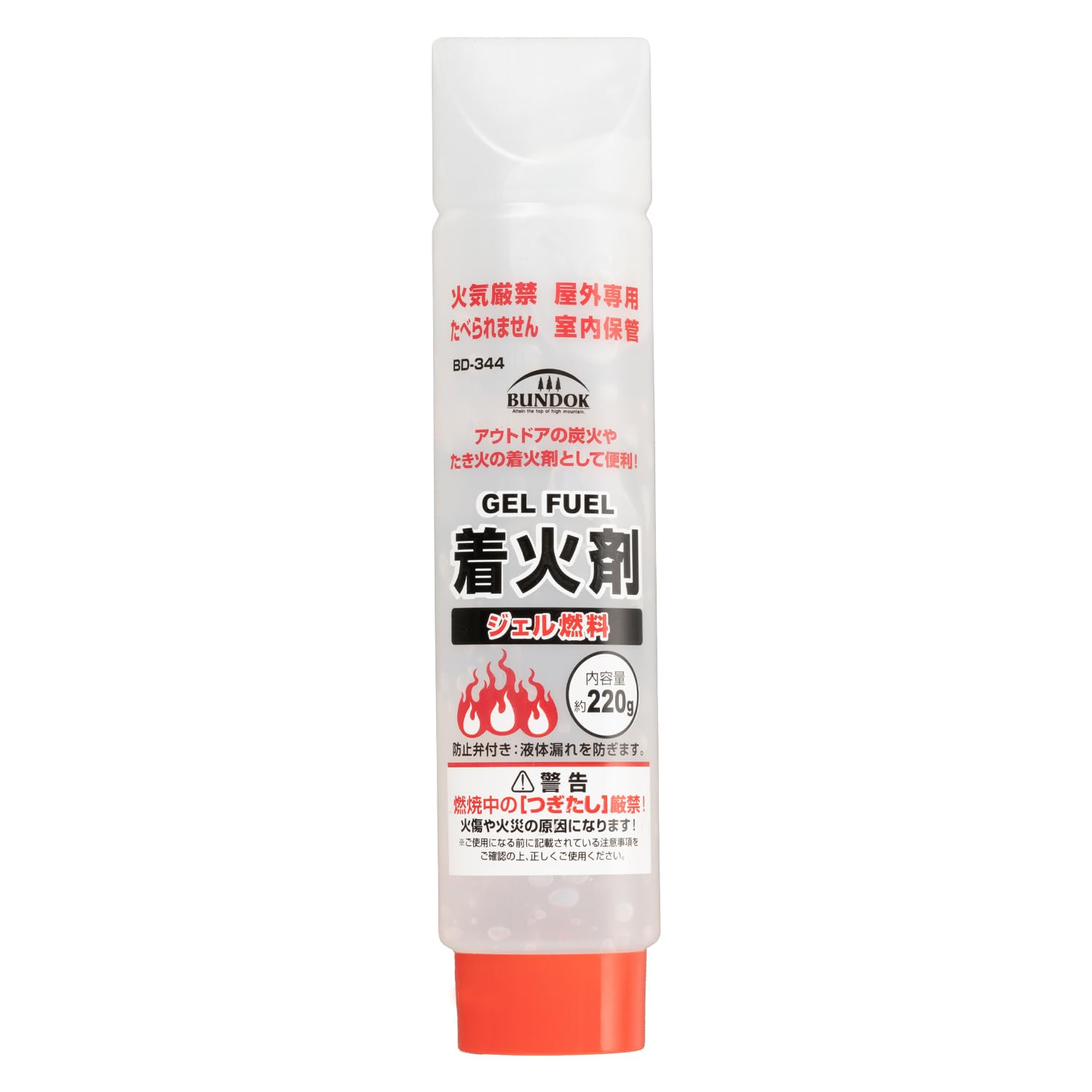 BUNDOK(バンドック) ジェル 燃料 220g BD-344 着火剤 炭 火起こし たき火 クリアジェル BUNDOK(バンドック) 着火剤（220g 単品）｜焚き火用品専門店 AIRLINK BONFIRE