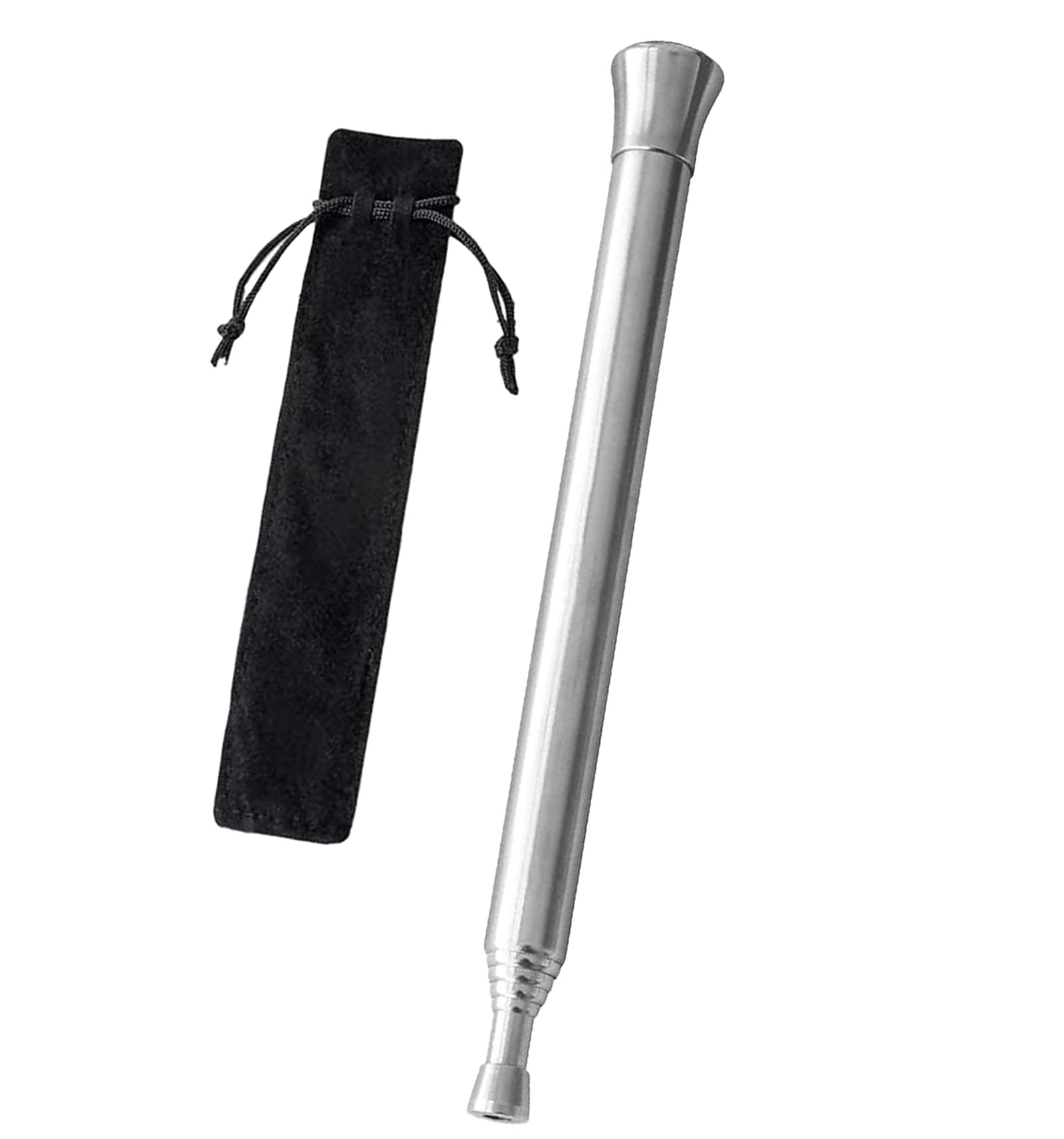 [LUYING] 火吹き棒 伸縮式 キャンプバーベキュー 小型 火ふき棒火おこし棒 6セグメント構成 收纳袋附着 ステンレス製 (シルバー) LUYING 火起こし｜焚き火用品専門店 AIRLINK BONFIRE